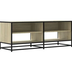 VIDAXL - Meuble tv chêne sonoma 120,5x40x46cm bois d'ingénierie et métal
