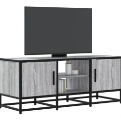 VIDAXL - Meuble tv sonoma gris 100x35x41 cm bois d'ingénierie et métal