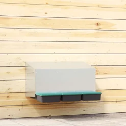 VIDAXL - Nichoir à poules3 compartiments, fixation murale, acier galvanisé