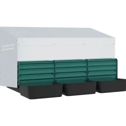 VIDAXL - Nichoir à poules3 compartiments, fixation murale, acier galvanisé