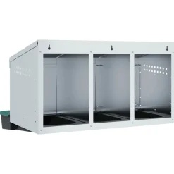 VIDAXL - Nichoir à poules3 compartiments, fixation murale, acier galvanisé