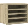VIDAXL - Organisateur de bureau chêne sonoma 36x26x29,5 cm