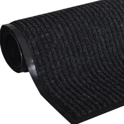 VIDAXL - Paillasson noir pvc 90 x 150 cm