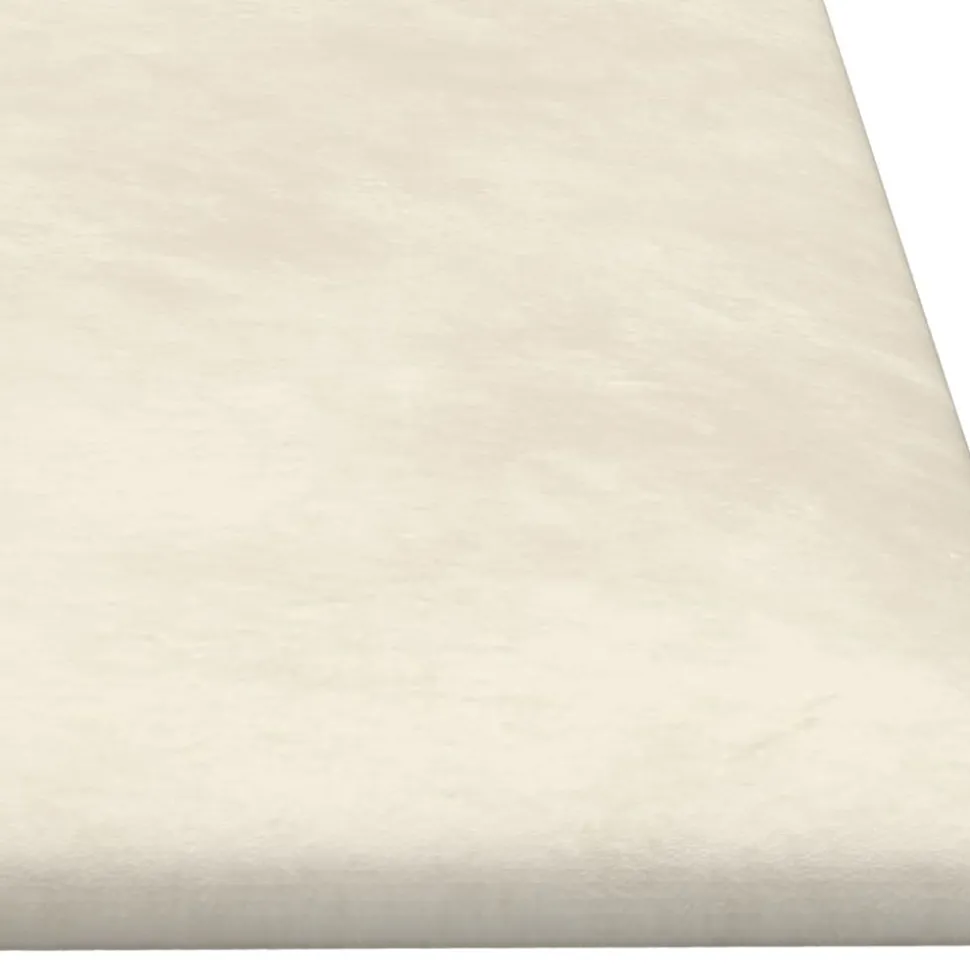 VIDAXL - Panneaux muraux 12 pcs crème 90x30 cm velours 3,24 m²