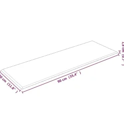 VIDAXL - Panneaux muraux 12 pcs crème 90x30 cm velours 3,24 m²