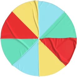 VIDAXL - Parachute de jeu pour enfants ø3,5 m tissu