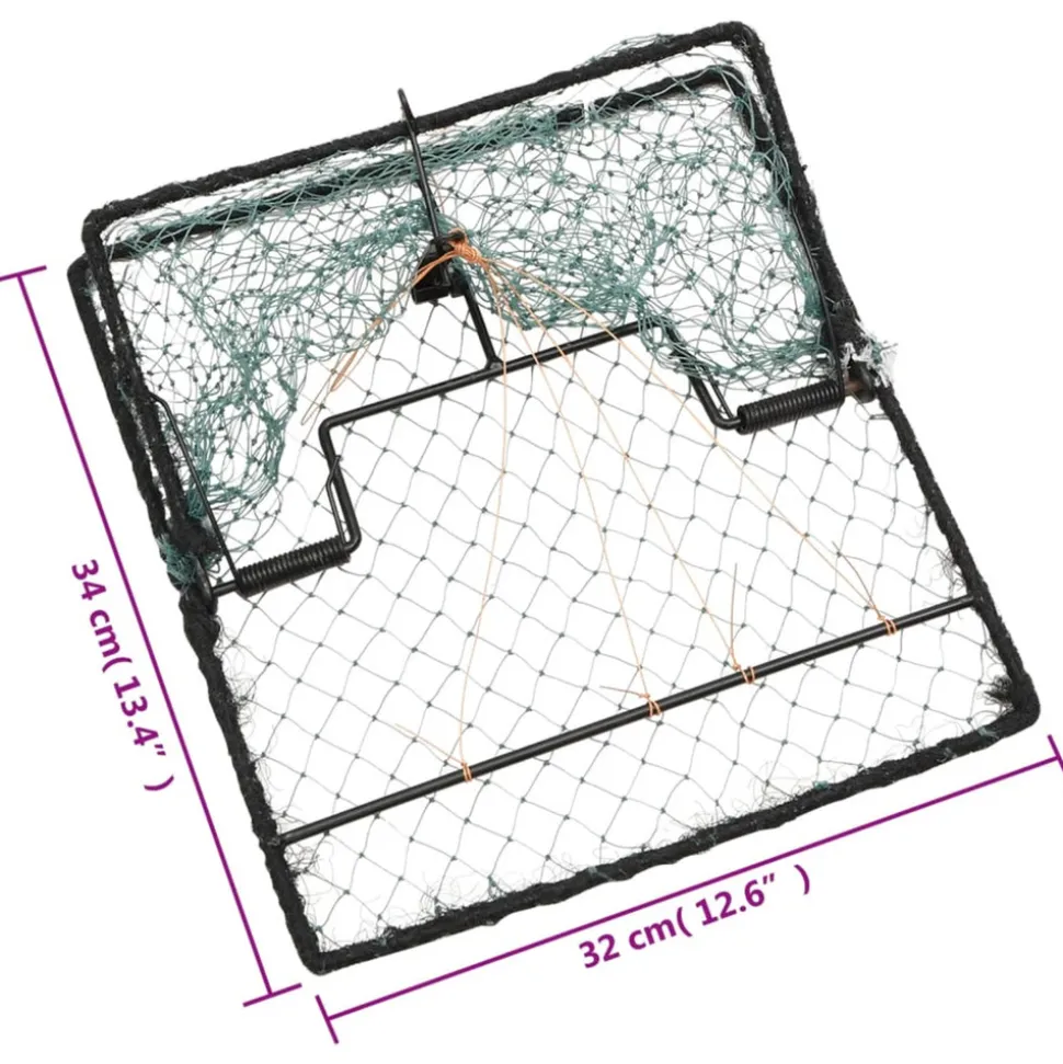 VIDAXL - Piège à oiseaux vert 34x32 cm acier