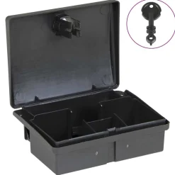 VIDAXL - Pièges à souris 10 pcs noir 13x10x4 cm