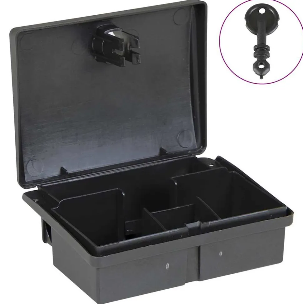 VIDAXL - Pièges à souris 5 pcs noir 13x10x4 cm