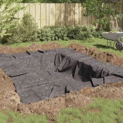 VIDAXL - Polaire pour piscine gris 1 x 50 m polyester et coton