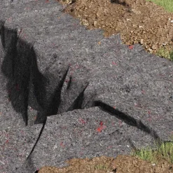 VIDAXL - Polaire pour piscine gris 1 x 50 m polyester et coton