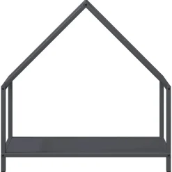 VIDAXL - Portant de bois chauffage anthracite 60x25x60 cm