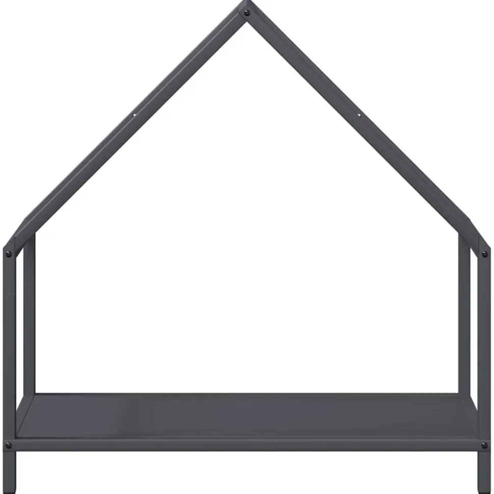 VIDAXL - Portant de bois chauffage anthracite 60x25x60 cm