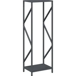 VIDAXL - Portant de bois chauffage anthracite 34x25x100 cm