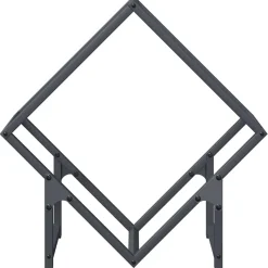 VIDAXL - Portant de bois chauffage anthracite 50x25x50 cm