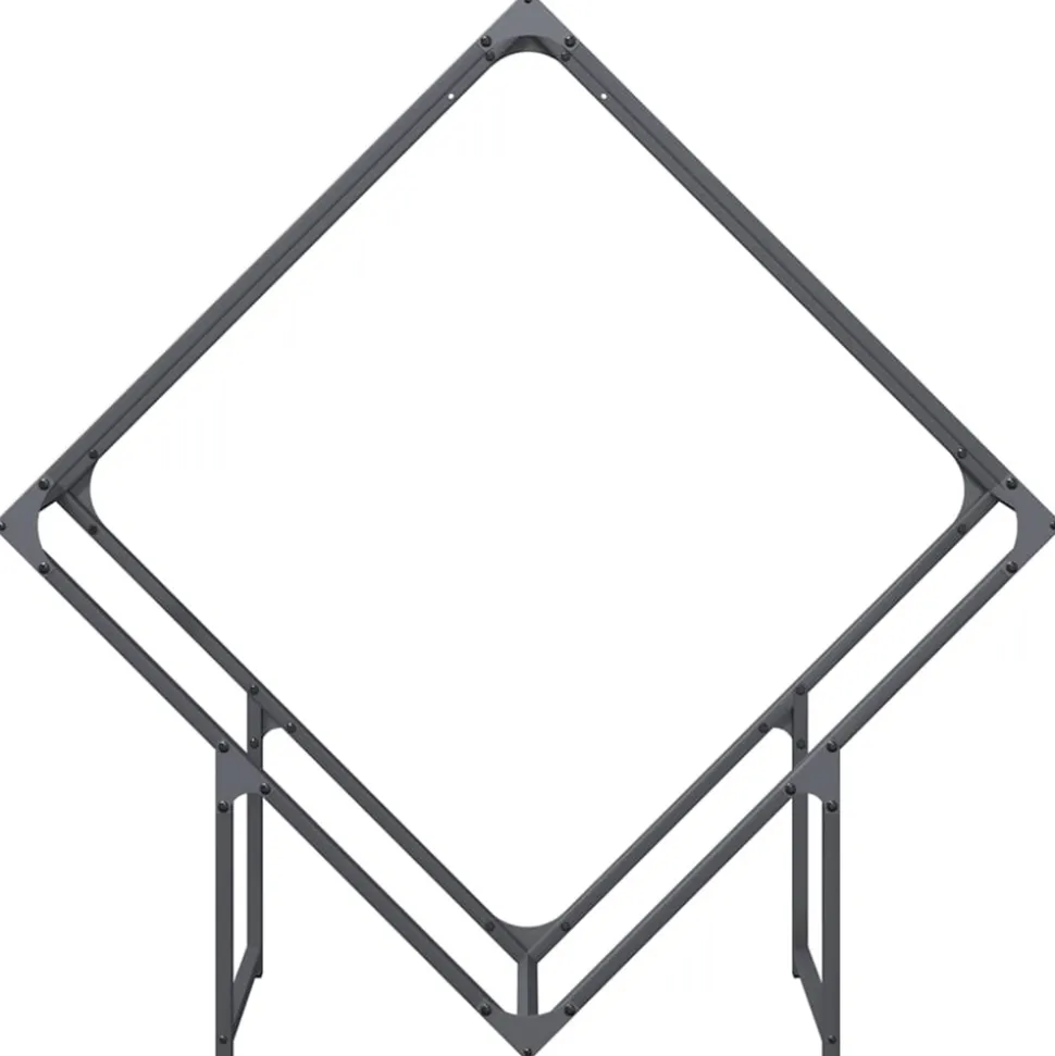 VIDAXL - Portant de bois chauffage anthracite 100x25x100 cm