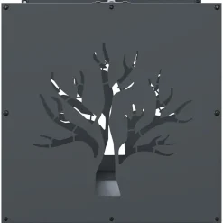 VIDAXL - Portant de bois chauffage anthracite 40x40x40 cm