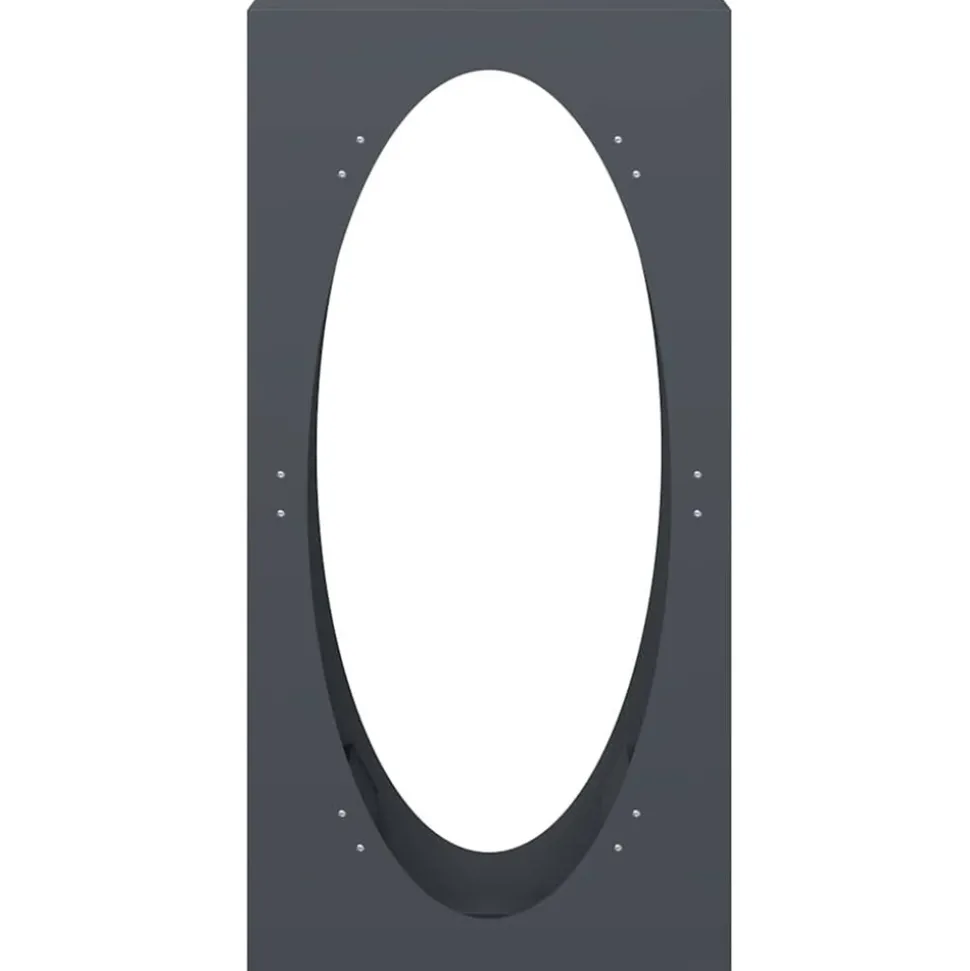 VIDAXL - Portant de bois chauffage anthracite 50x23x100 cm