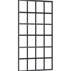 VIDAXL - Porte coulissante et quincaillerie esg verre et aluminium