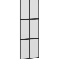 VIDAXL - Porte coulissante kit de quincaillerie trempé verre aluminium