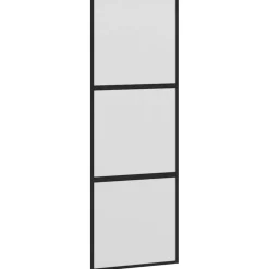 VIDAXL - Porte coulissante kit de quincaillerie trempé verre aluminium