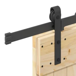 VIDAXL - Porte coulissante et kit de quincaillerie 95x210 cm pin massif