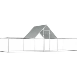 VIDAXL - Poulailler 6 x 2 x 2 m acier galvanisé