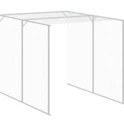 VIDAXL - Poulailler avec cour anthracite 165x1067x181 cm acier galvanisé