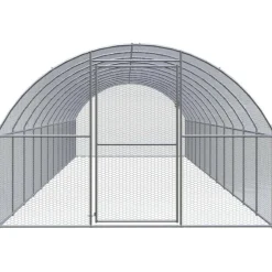 VIDAXL - Poulailler d extérieur 3x12x2 m acier galvanisé