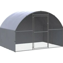 VIDAXL - Poulailler d extérieur 3x2x2 m acier galvanisé