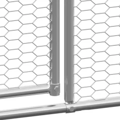 VIDAXL - Poulailler d extérieur 2x6x2 m acier galvanisé