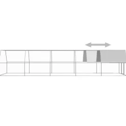 VIDAXL - Poulailler d extérieur 3x10x2 m acier galvanisé