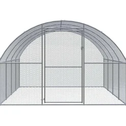 VIDAXL - Poulailler d extérieur 3x4x2 m acier galvanisé