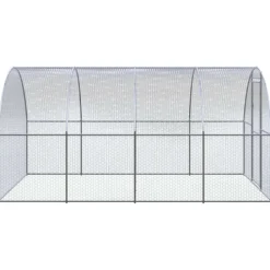 VIDAXL - Poulailler d extérieur 3x4x2 m acier galvanisé