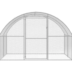 VIDAXL - Poulailler d extérieur 3x4x2 m acier galvanisé