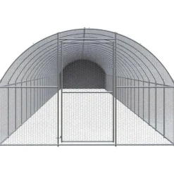 VIDAXL - Poulailler d extérieur 3x24x2 m acier galvanisé