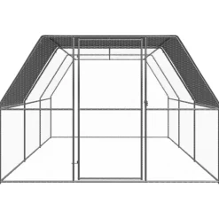 VIDAXL - Poulailler d extérieur 3x6x2 m acier galvanisé