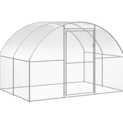 VIDAXL - Poulailler d'extérieur 3x4x2 m acier galvanisé