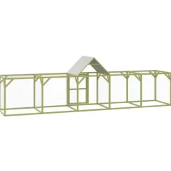 VIDAXL - Poulailler 500x100x150 cm bois de pin massif imprégné