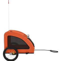 VIDAXL - Remorque de vélo pour animaux de compagnie orange