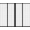 VIDAXL - Rideaux de porte anti-insectes 2 pcs et aimants noir 220x130 cm