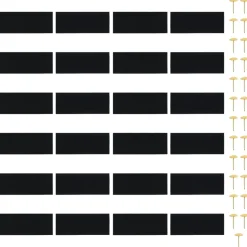 VIDAXL - Rideaux de porte anti-insectes 2 pcs et aimants noir 220x130 cm