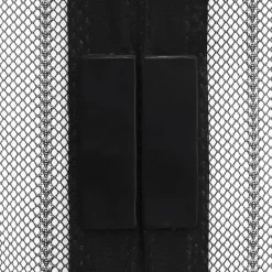 VIDAXL - Rideaux de porte anti-insectes 2 pcs et aimants noir 220x130 cm