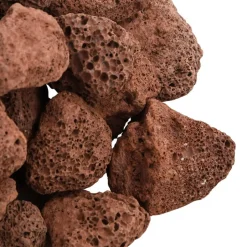 VIDAXL - Roches volcaniques 25 kg rouge 3-5 cm