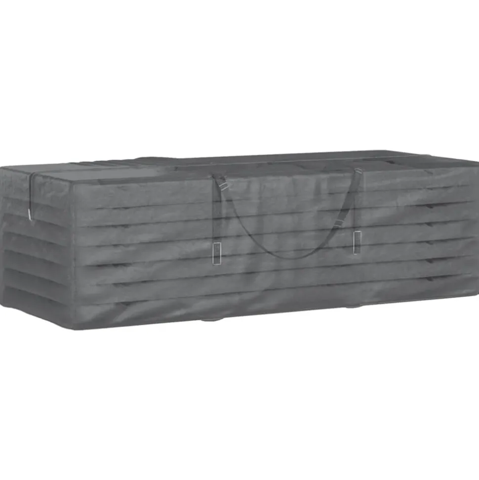 VIDAXL - Sac de rangement pour coussins de jardin noir 135x40x55 cm pe