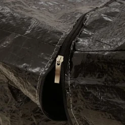 VIDAXL - Sac de rangement pour coussins de jardin noir 135x40x55 cm pe