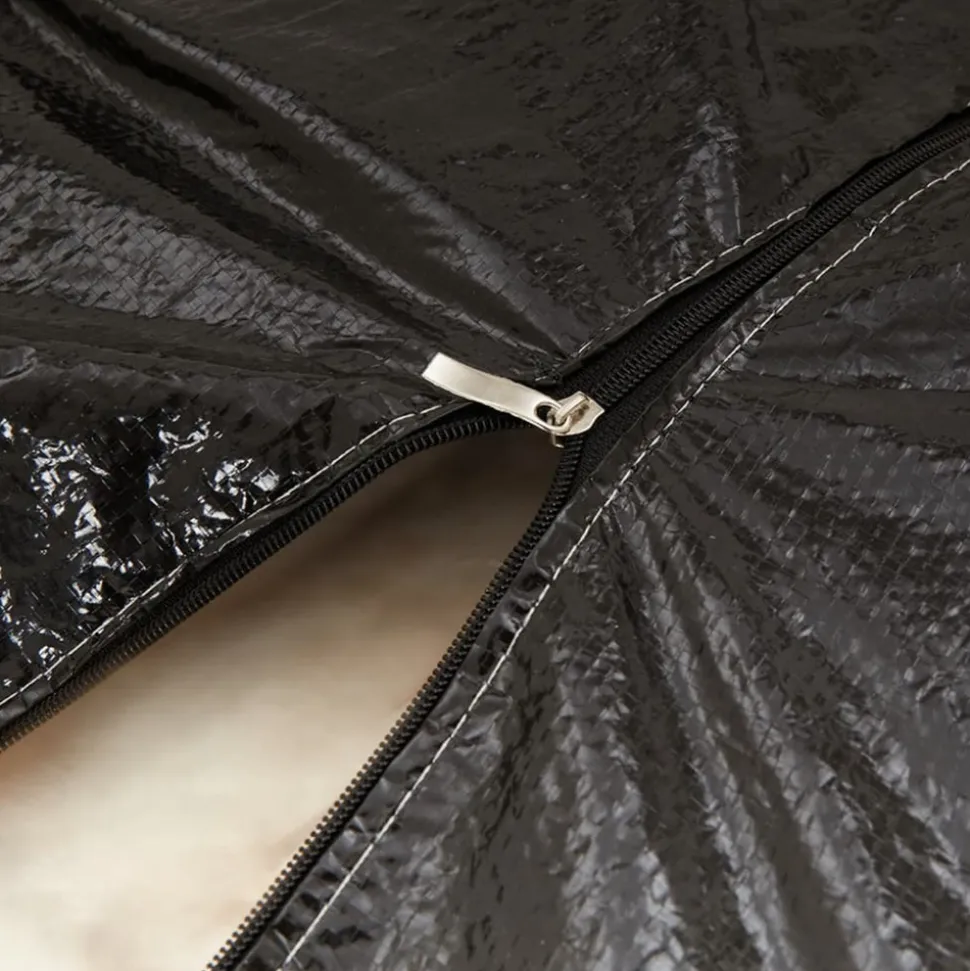 VIDAXL - Sac de rangement pour coussins de jardin noir 135x40x55 cm pe