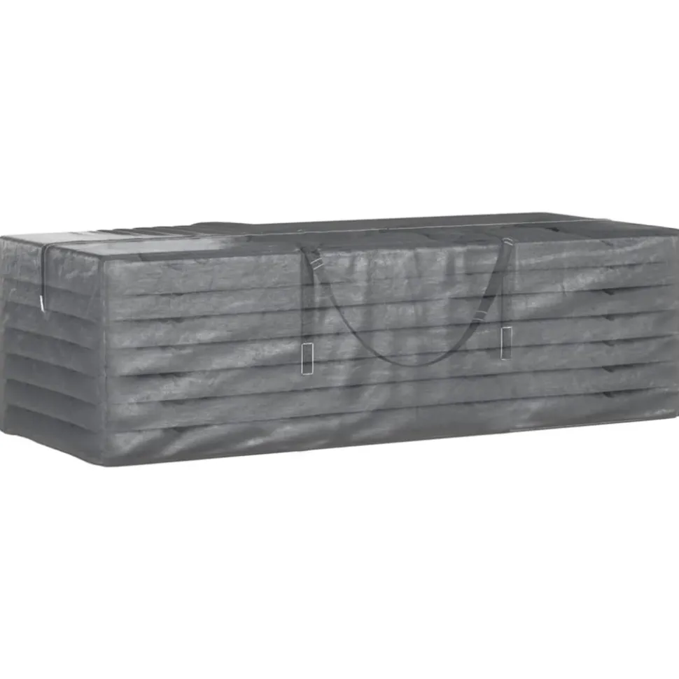 VIDAXL - Sacs de rangement pour coussins de jardin 2 pcs noir