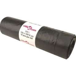 VIDAXL - Sacs poubelles avec cordons 150 pcs noir 240 l