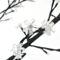 VIDAXL - Sapin de noël 2000 led bleu cerisier en fleurs 500 cm